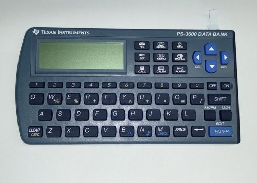 CALCULADORA TEXAS INSTRUMENTS PS-3600 DATA BANK , TEXAS , TEXTIPS3600 , 3243480601535